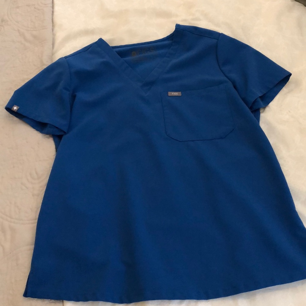 Royal Blue Figs Catarina Scrub Top